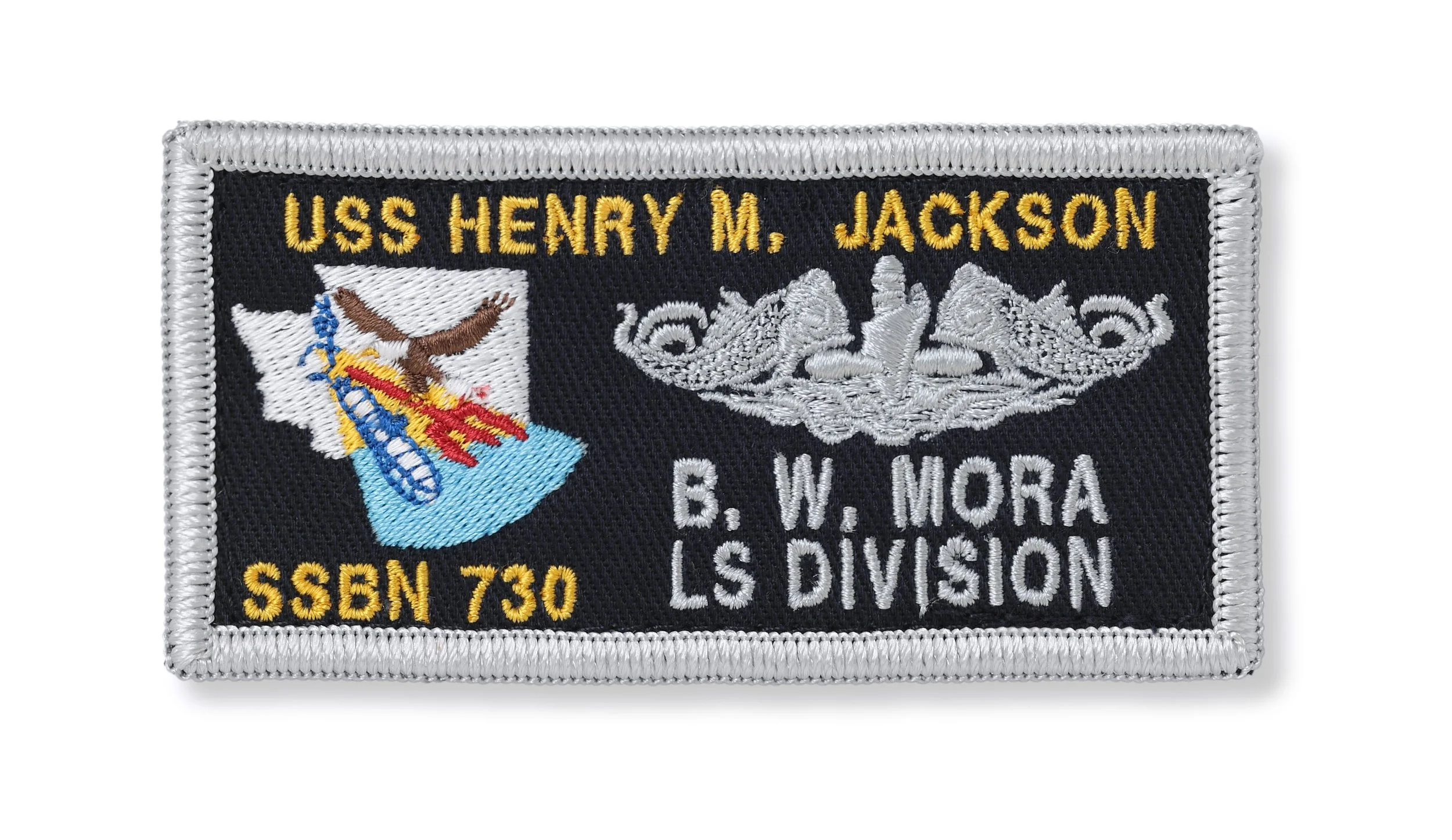 USS Henry M. Jackson FRV Coverall Patch — LC EMBROIDERY & CLEANERS